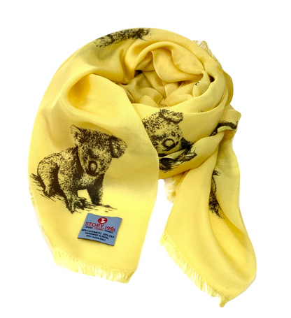 Waterpashmina Scarf Koala Yellow