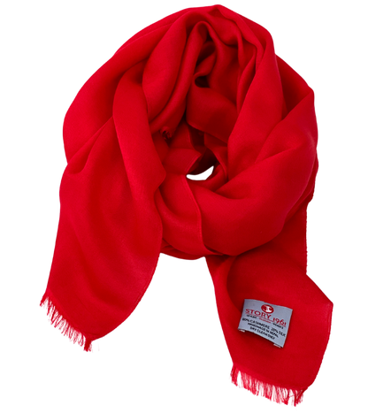 Waterpashmina Scarf Tomato Red