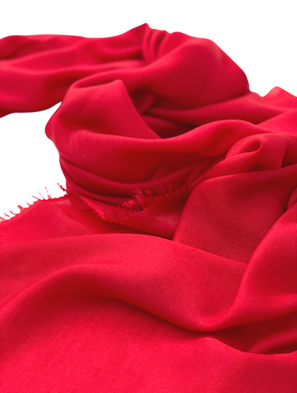 Waterpashmina Scarf Tomato Red